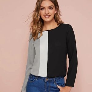 *BRAND NEW* multi color long sleeve shirt in LARGE